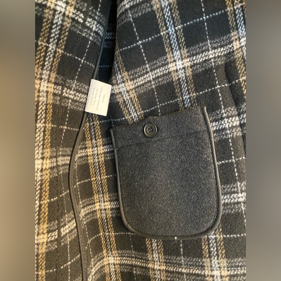 MONTGOMERY BLACK CLASSIC FIT ORIGINAL AUTHENTIC DUFFLE COAT WITH WOODEN TOGGLES - Picture 7 of 9